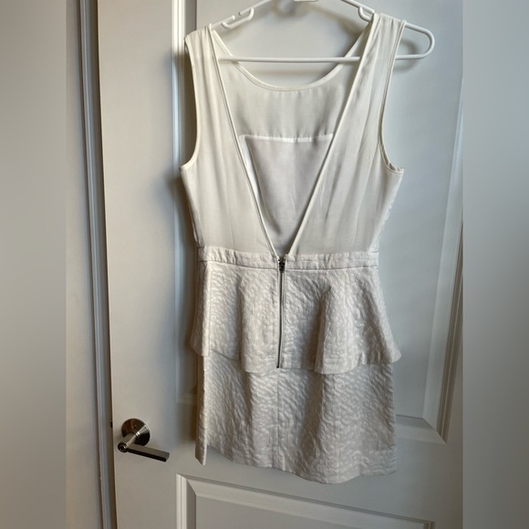 Silence + Noise White Backless Peplum Dress - Picture 4 of 5